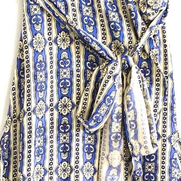 Cleobella Almudena Printed Wrap Dress Azure, Size XS - Picture 6 of 14